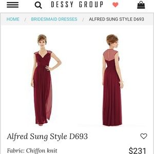 Alfred Sung Bridesmaid Dress